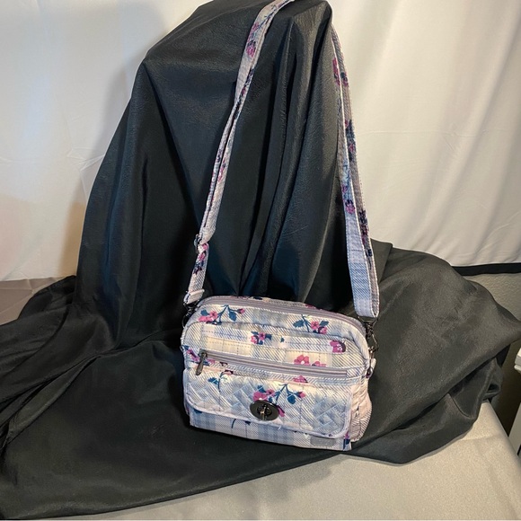 Lug Switch Crossbody/belt bag adjustable/removable strap plaid floral - Picture 2 of 16